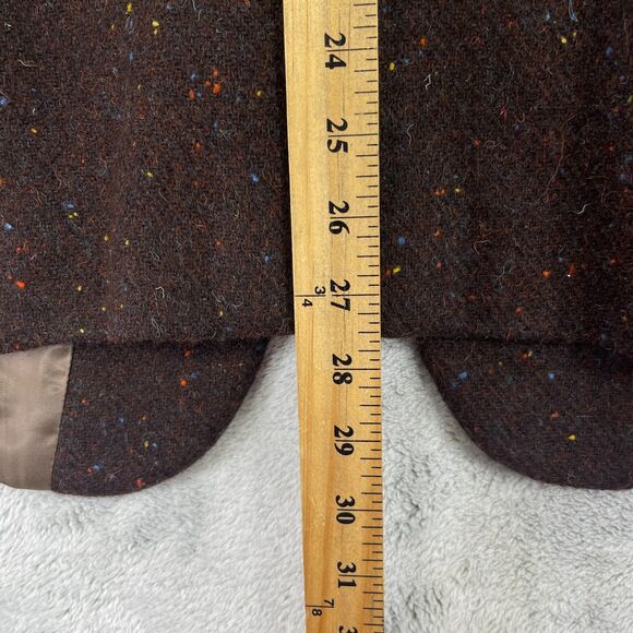 StudioSuits Harris Tweed Blazer Jacket Mens 40S Brown Speckled Wool Hand Crafted - Picture 14 of 15